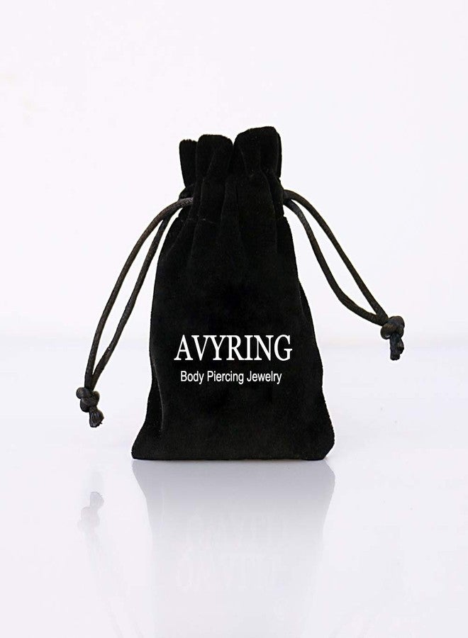 AVYRING حلقات أنف AVYRING مقاس 20G، شكل قضيب L، مصنوعة من الفولاذ الجراحي، مجوهرات ثقب للنساء، مرصعة بأحجار الزركونيا المكعبة الملونة، 1.5 مم / 2 مم / 2.5 مم - Image 5